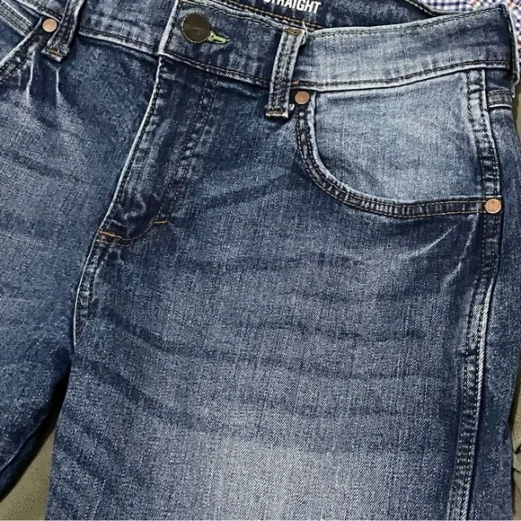 Wrangler Retro Men’s 32x30 (33x30) Slim Straight Jeans Dark Blue Denim Western - Picture 5 of 15